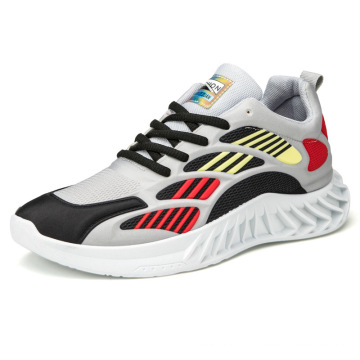 Chaussures de sport pour hommes Dernier design Nouvelle mode Chaussures de loisirs coréennes volant des chaussures de course respirantes tissées baskets noires